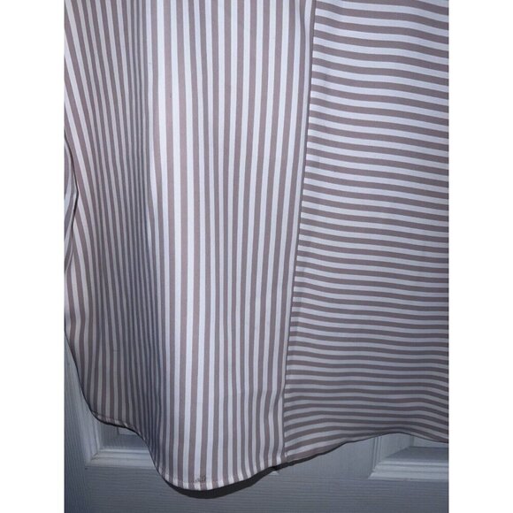 EXPRESS Striped Dolman Sleeve Minimalist Blouse Scoop Neck Sz XS - Picture 5 of 11
